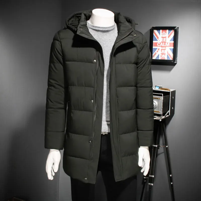 30 C FIT плюс толстый бархат вниз& парка пальто 6XL 7XL 8XL теплая зимняя куртка водонепроницаемая ветрозащитная Мужская ветровка