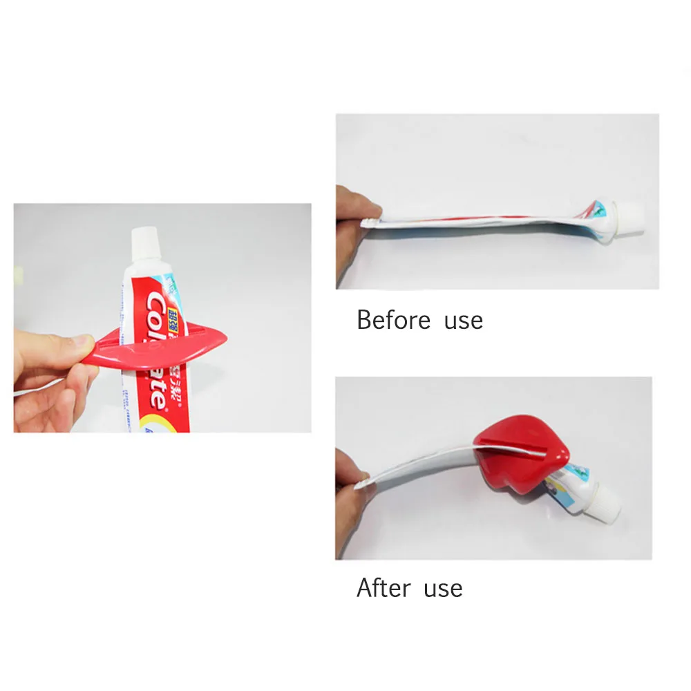 

6Pcs/Kit Squeezer Easy Toothpaste Squeezer Lip Design Cosmetics To Save Anything Multifunction
