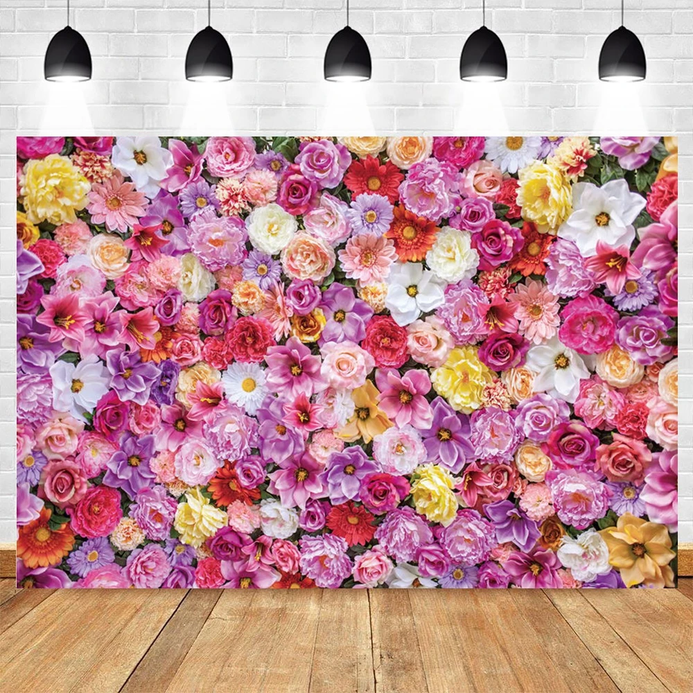 

Yeele Spring Flower Wedding Photo Backdrop Photography Marriage Valentine's Day Baby Birthday Party Photocall Background Vinyl