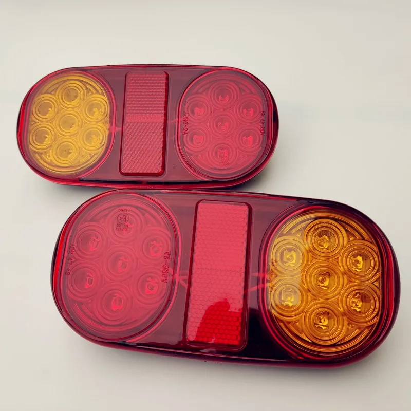 Задние светодиодсветодиодный фонари для пар лодок прицепов водонепроницаемые