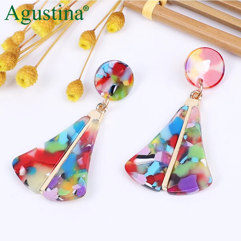 

Agustina 2020 New Acrylic Earrings Fashion Jewelry Dangle Earrings Women Girls Drop Earrings Cute Earring Long Earings Wholesale
