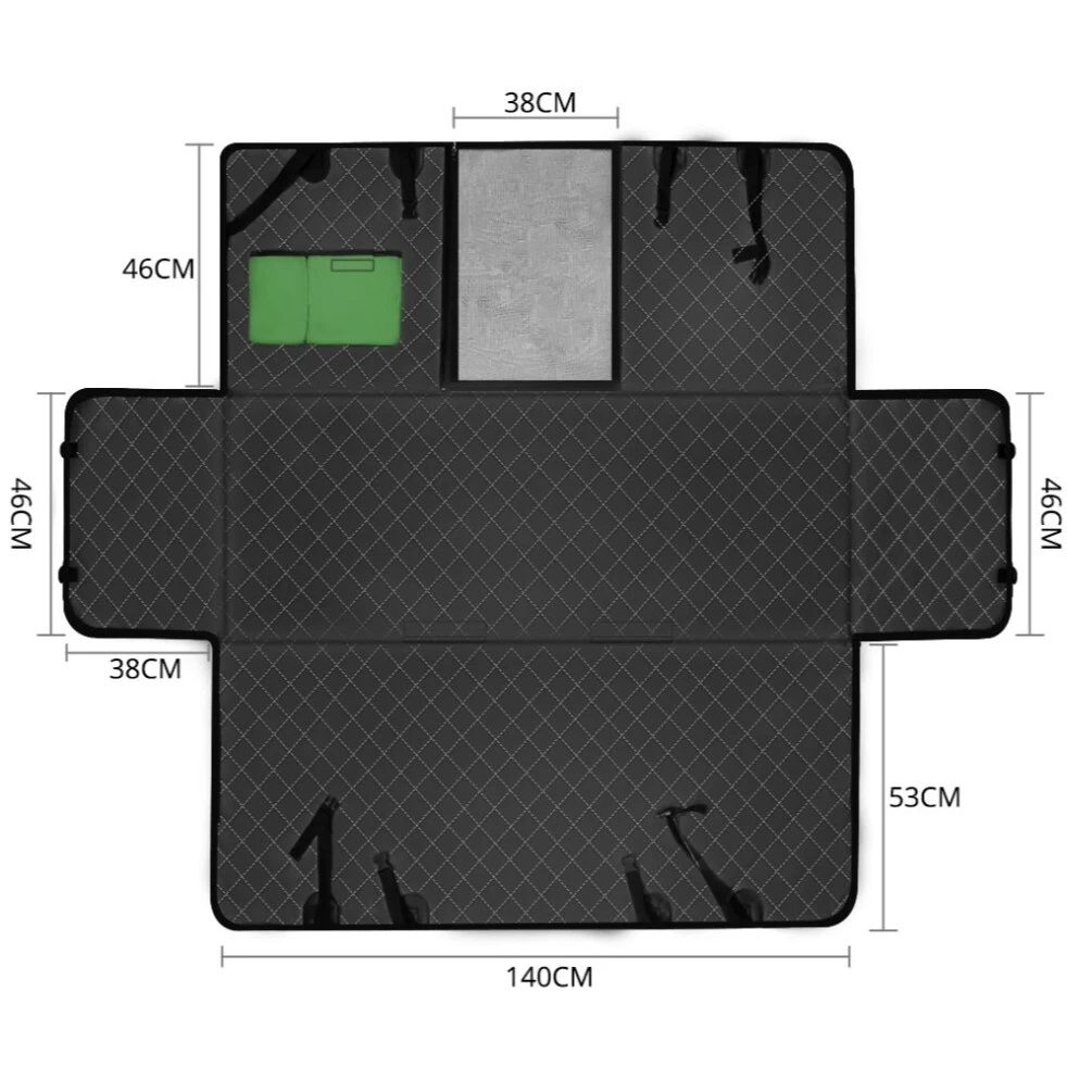 Сумка-чехол на задние сиденья автомобиля для перевозки собак и кошек DEKO DKPG02 041-0040