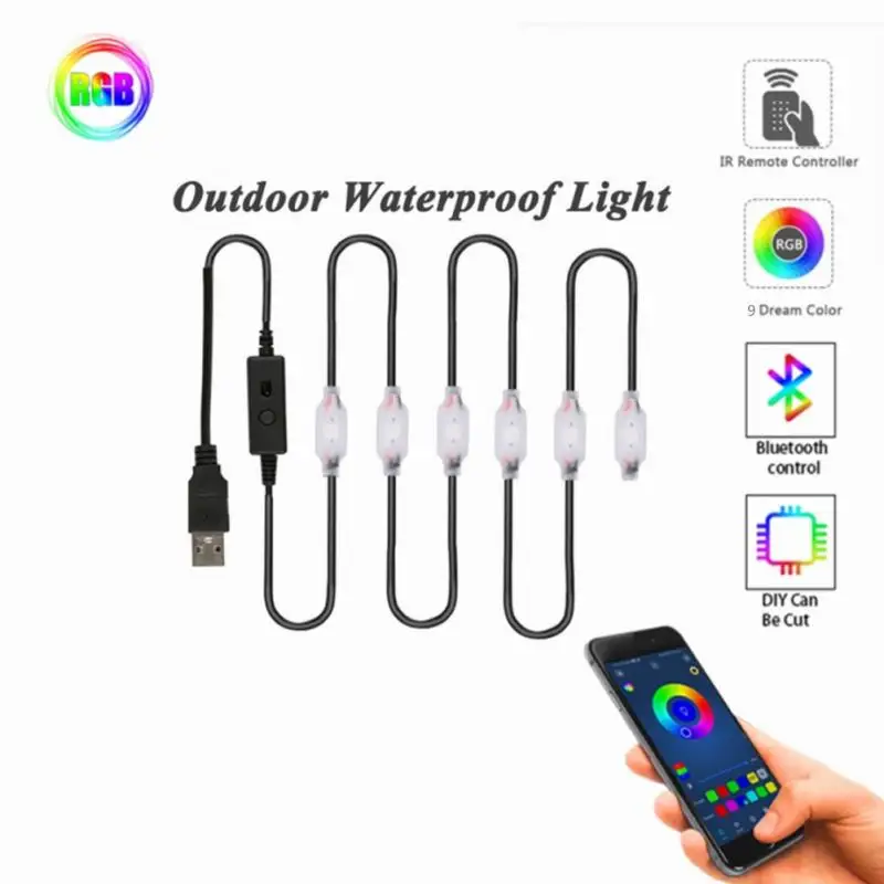 

Светодиодная лента s, Bluetooth, RGB, 5050, 12,5 М