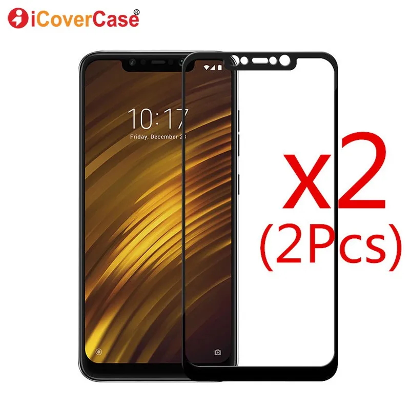 Закаленное стекло для Xiaomi Pocophone X2 F1 чехол с полным покрытием аксессуары телефона