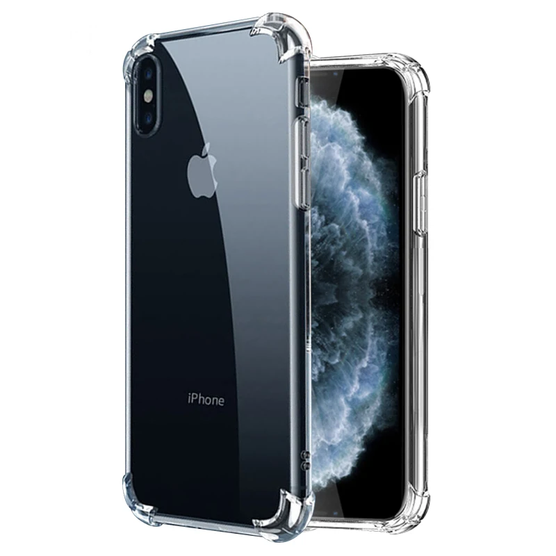 KISSCASE Transparent Phone Case For iPhone XR X XS MAX 7 8 6 6S Plus Soft Silicone 11 Pro Max 5 5S SE Back Cover |