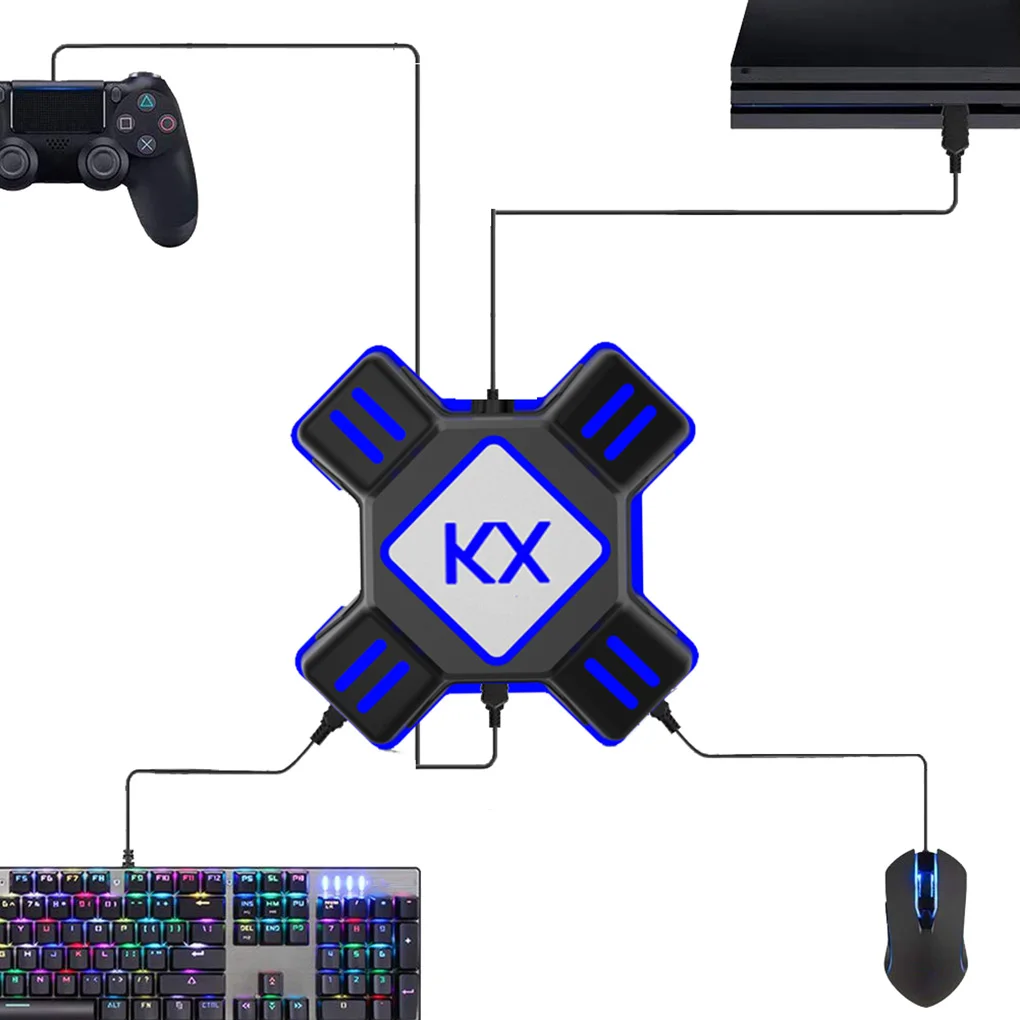 Replacement for Xbox One PS4 Playstation 4 PS3 Console Mouse Keyboard Converter Adapter Game Accessories |