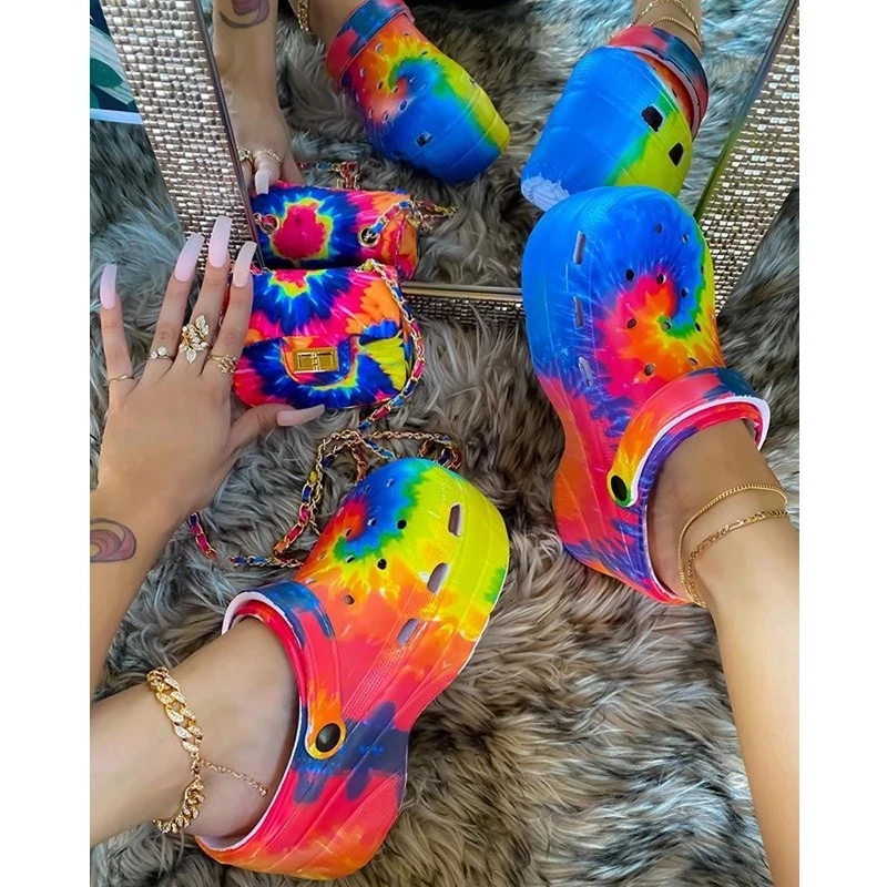 

Сандалии женские, на высоком каблуке, с дырками, 2021, 41