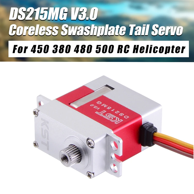 

KST DS215MG V3.0 4,8-7,4 V, металлическая шестеренка без сердечника, Swashplate Digital CCPM/рулевое расстояние для вертолета на радиоуправлении 450 380 480 500