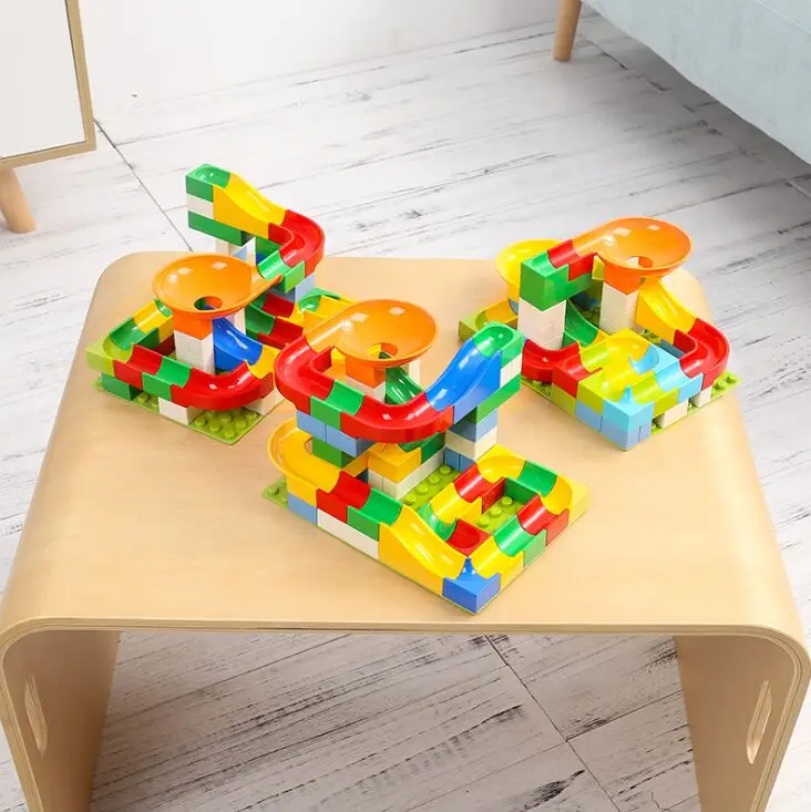 248 шт. Детский конструктор гоночный лабиринт|Блочные конструкторы| |