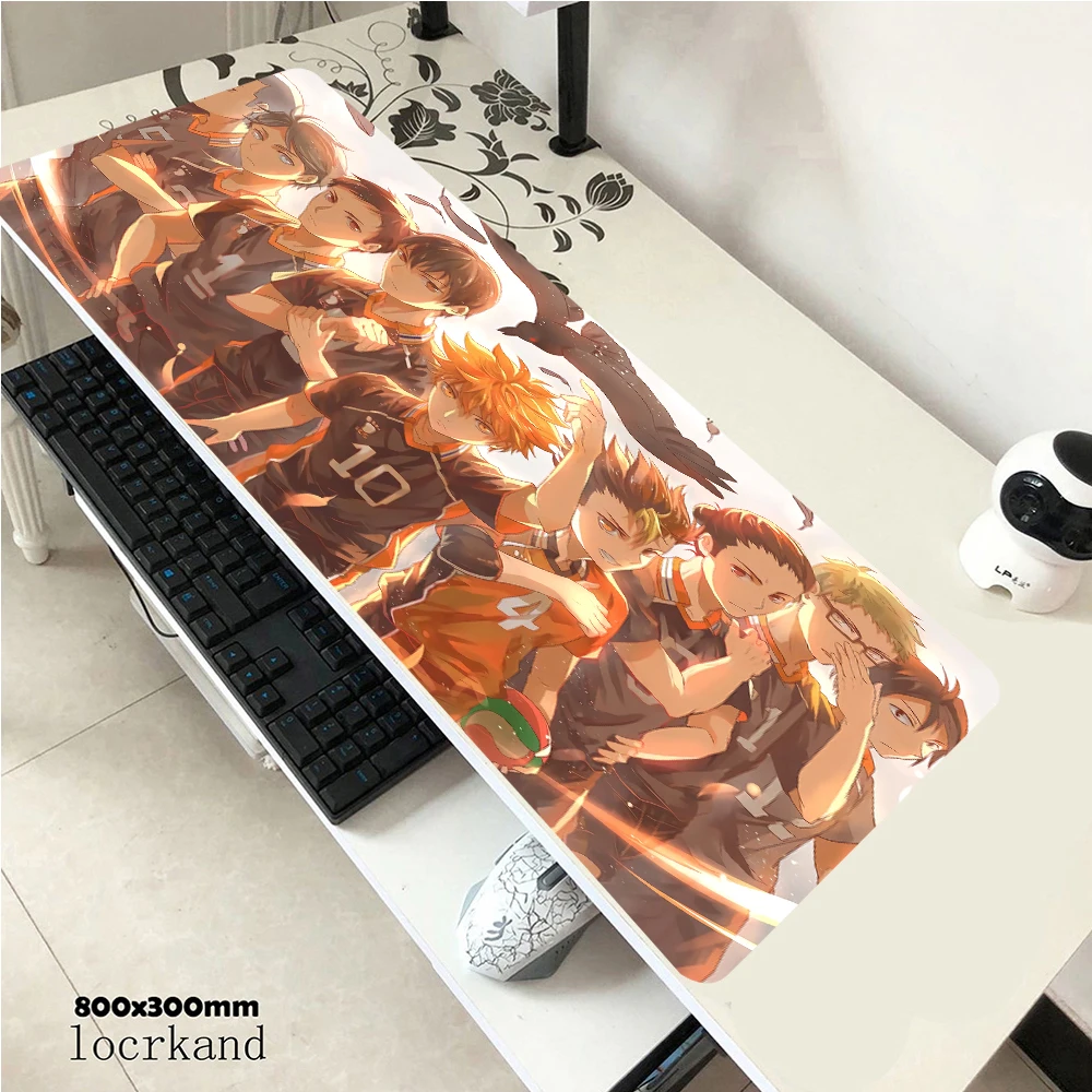 

Haikyuu Mouse Pad Gamer Anime 80x30cm Notbook Mouse Mat Gaming Mousepad Large New Arrival Pad Mouse PC Desk Padmouse Mats.