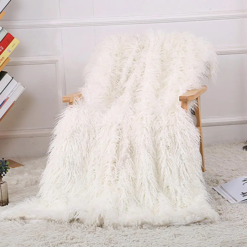 51 длинное одеяло из искусственного меха супер мягкое пушистое монгольской