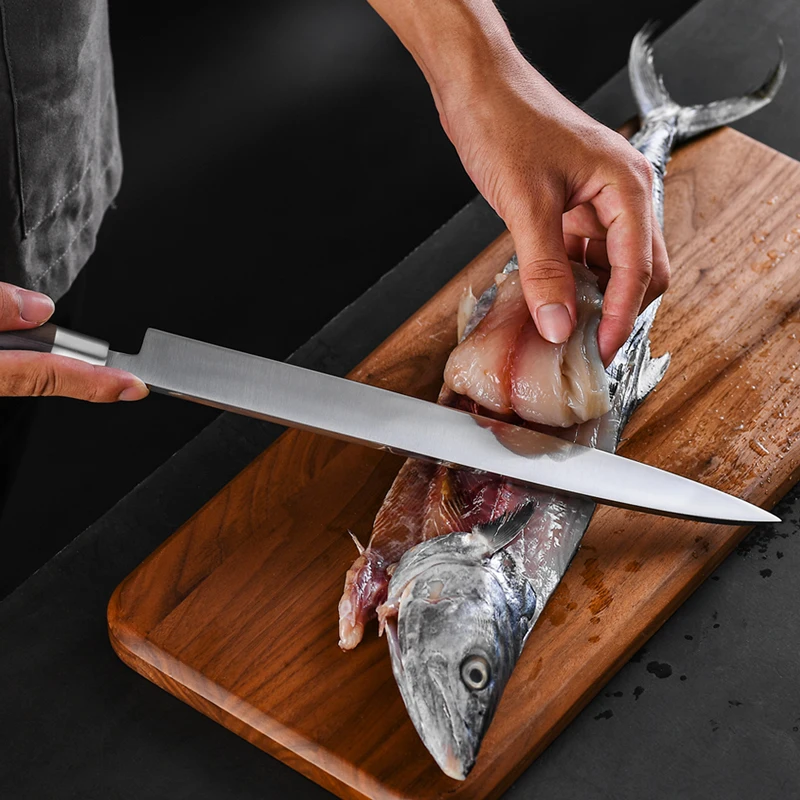 12 дюймов японский нож для суши Германия 1 4116 сталь Sashimi шеф повар кухонный