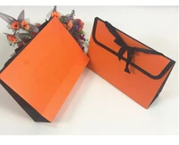 100pcs folding gift box packaging bag silk scarf handkerchief envelope packaging box uv wholesale