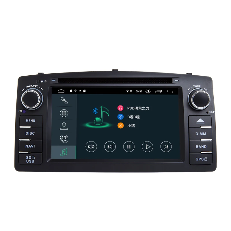 2 din Android 10 4G 64G Автомобильный dvd-плеер для Toyota Corolla E120 BYD F3 GPS радио Мультимедиа