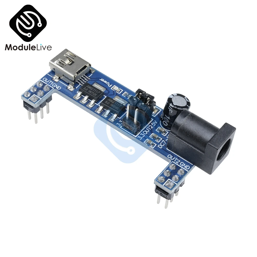 Макетная плата MB102 1 шт. модуль питания с мини USB 3 В 5 для без пайки|Импульсный