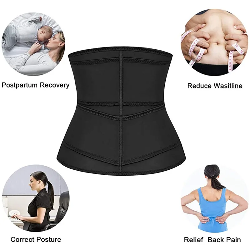 

Female Belt Latex Body Shaper Belly Slimming Belt Waist Trainer Body Shaper Zipper Plus Size Waist Trainer Waist Cincher