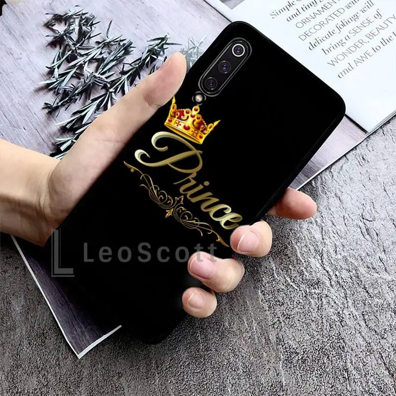 

King Queen Crown Phone Case For Xiaomi redmi Mi A1 A2 5 6 6PLUS 8 9 SE Lite MIX 2 2S MAX 2 3 Pocophone F1