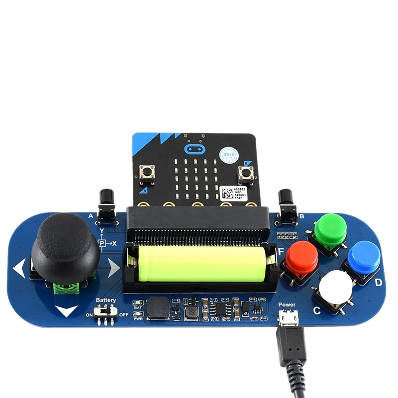 

Waveshare Gamepad Module for BBC Micro:Bit Gamepad Expansion Module Joystick and Buttons Board
