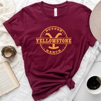 dutton yellowstone ranch tv shows graphic t shirts women cotton vintage tshirt female inspired tee casual tops woman clothes
