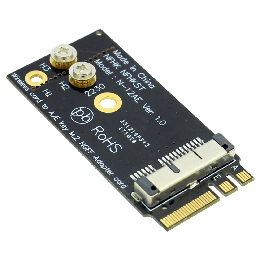Модуль беспроводной карты BCM94360CS2 BCM943224PCIEBT2 12 + 6 Pin Bluetooth Wifi для NGFF M.2 Key A / E Adapter Mac OS |