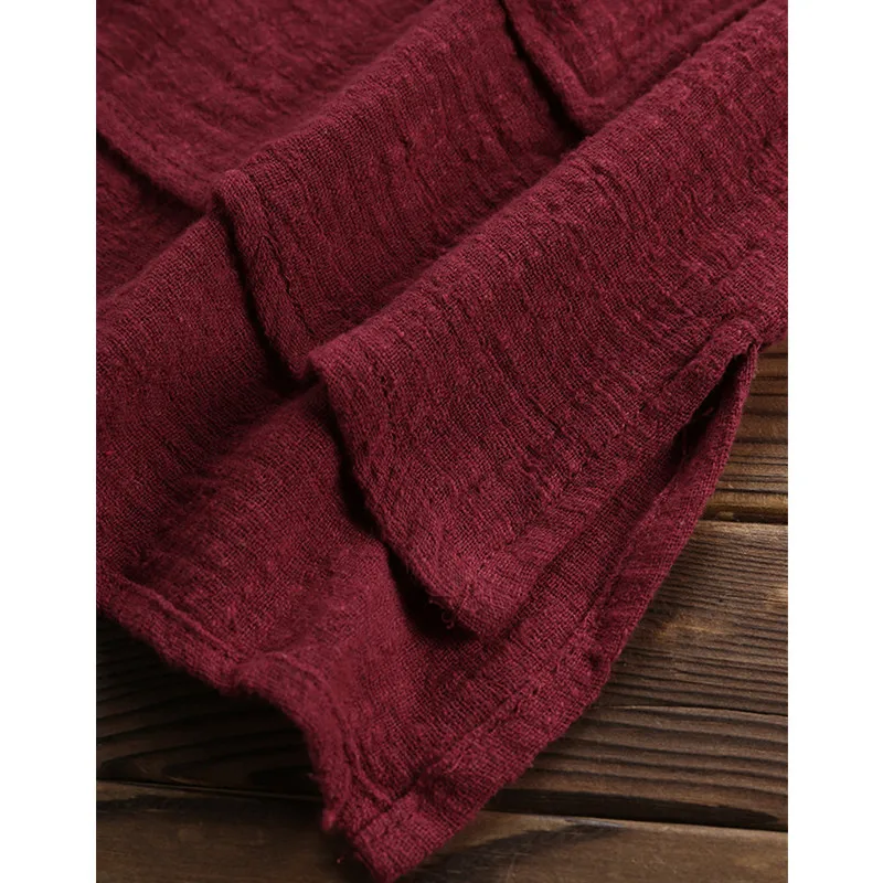 Летняя модная футболка из хлопка и льна Женская Повседневная женская одежда