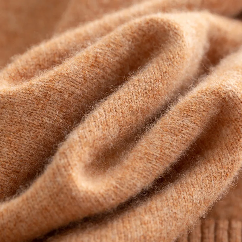 

Elifashion New Cashmere Hooded Sweater Women Loose Lazy Wool Knit Hoodie Pure Color Versatile Sweater Fashion in Autumn Winter