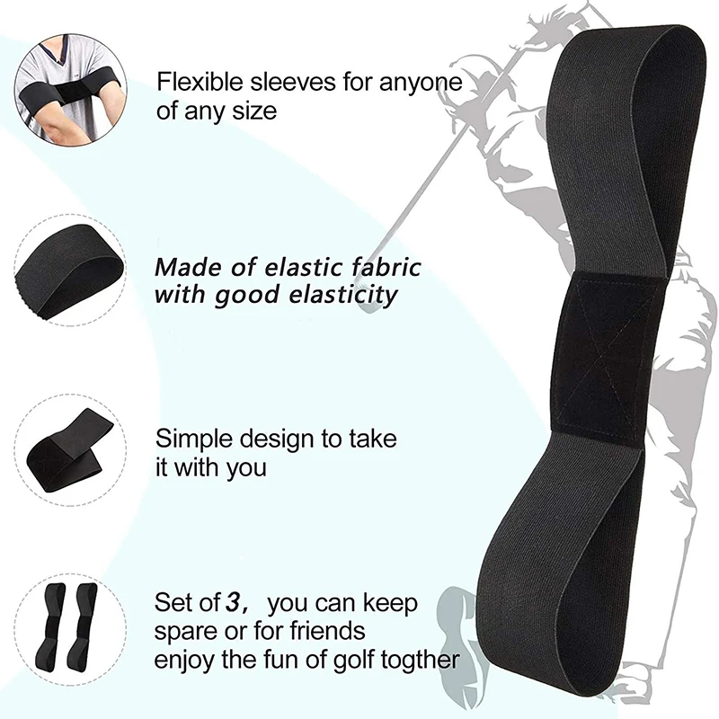 

Golf Training Aids, Three-Piece Golf Swing Trainer, Golf Swing Aid with Storage Bag