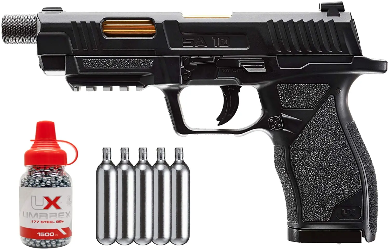 

Umarex SA10 .177 Caliber Pellet or BB Air Pistol with Wearable4U Bundle Metal wall plate