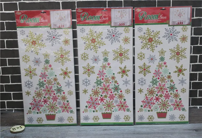 

Рождественские наклейки, детская Рождественская Наклейка для окна, наклейки для окна школьного магазина, наклейки для оформления окна, сте...