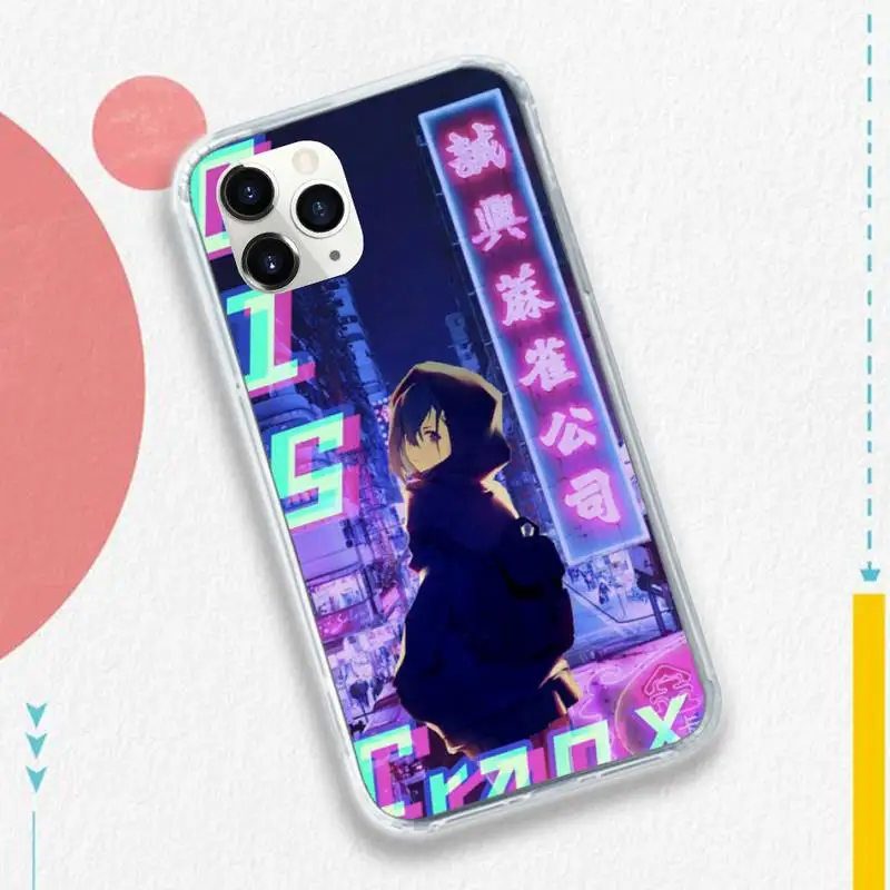 

Vaporwave Glitch design Anime high quality Phone Case shell for iPhone 11 12 pro XS MAX 8 7 6 6S Plus X 5S SE 2020 XR