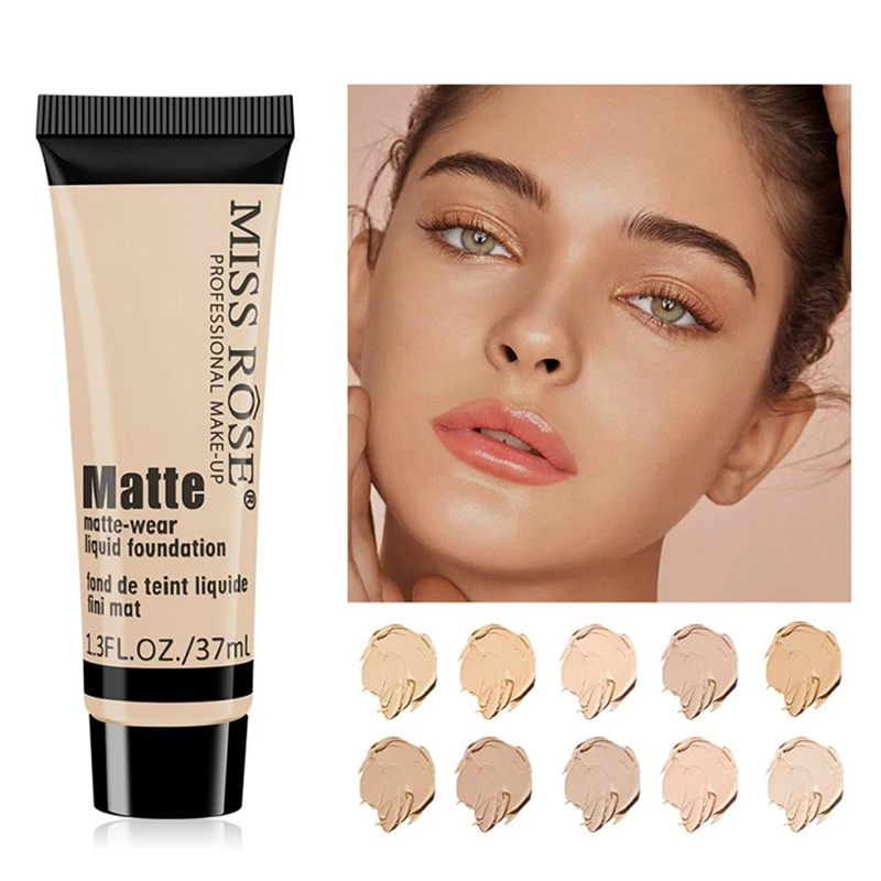 MISS ROSE профессиональная основа для Матовая жидкая Водонепроницаемый увлажняющая