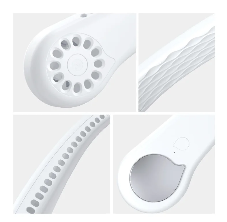 

2020 Hands-free Neck Band Hands-Free Hung USB Rechargeable Ultra quiet Fan Mini Air Cooler Summer Portable For Room Outdoor
