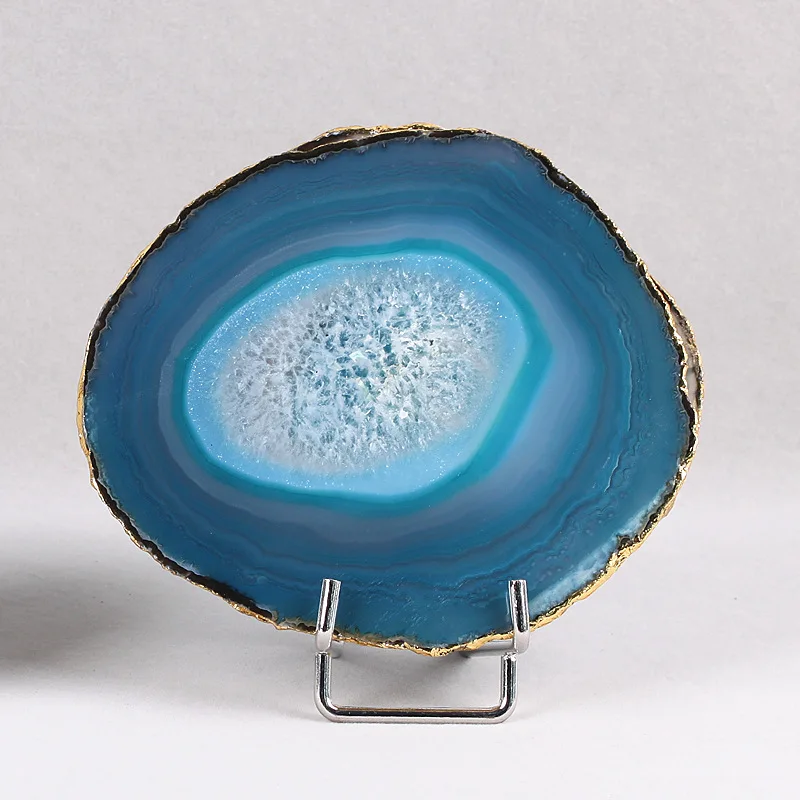 Натуральный камень агат плитка искусственные кристаллы минеральные горки