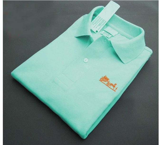 

Summer Fashion Embroidered Short Sleeved Thin Polo Shirts, Comfortable Lapels Breathable Sports Shirts for Men and Women
