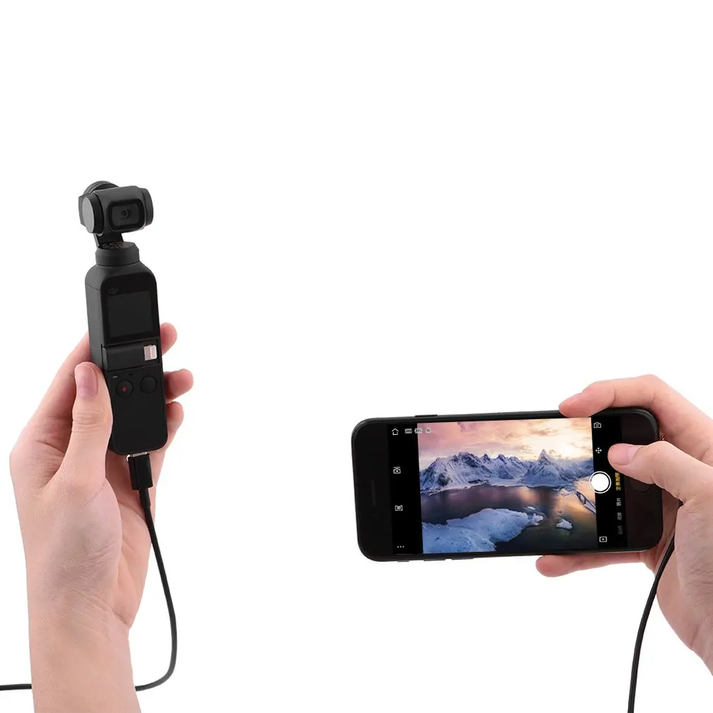 1 м степень данных зарядный кабель Тип C для Android/iOS/тип c DJI OSMO Карманный WiFi PTZ камера
