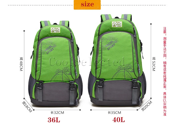 Спортивный водонепроницаемый вместительный дорожный рюкзак ANGEL ранец для