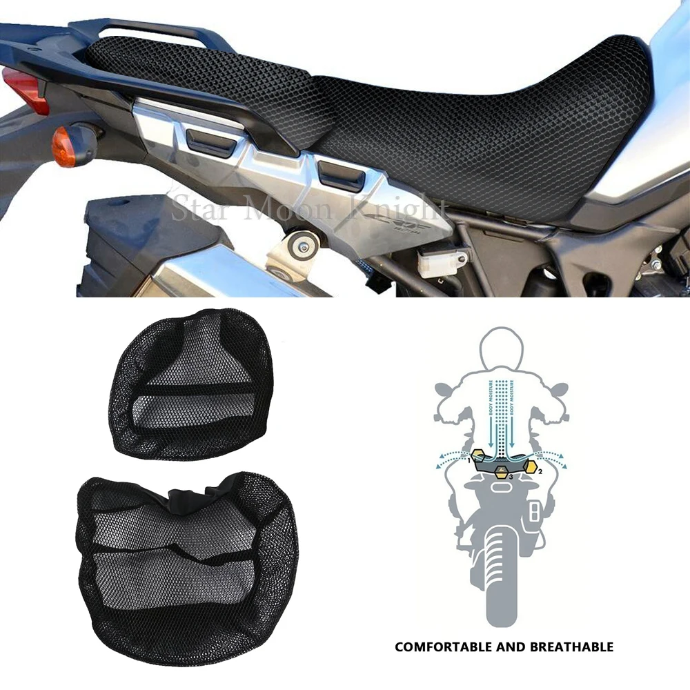 

Motorcycle Protecting Cushion Seat Cover For HONDA CRF1000L AFRICA TWIN ADVENTURE Nylon Fabric Saddle Seat Cover Accessories
