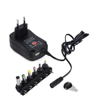 3 в 4,5 в 5 в 6 в 7,5 в 9 в 12 В 2Aa адаптер переменногопостоянного тока СШАЕСВеликобританияАвстралия регулируемые адаптеры питания USB Универсальное зарядное устройство переключатель источник питания