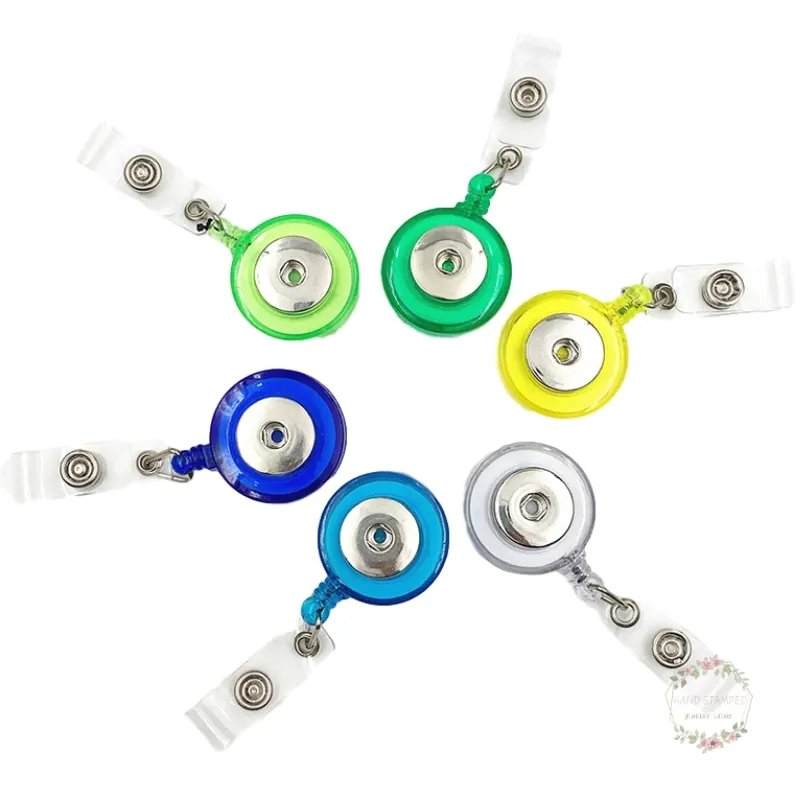 1 шт. выдвижной значок катушка Серебряная кнопка ID держатель брелок имя бирка