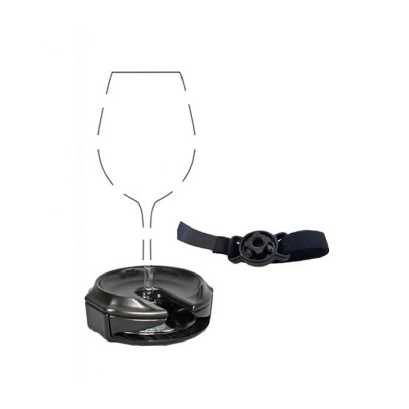 

Portable Outdoor Wine Glass Holder Accessories Champagne Picnic for Boat Bathtubs Chair Armrest Multi-Purpose Wine Glass Holder