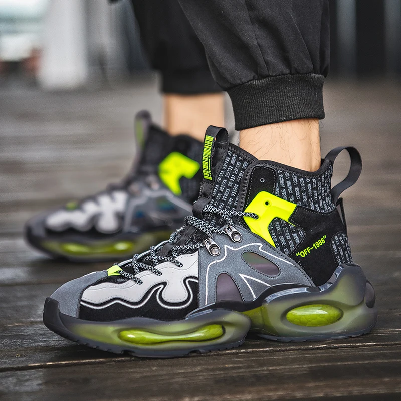 

Chunky Sneakers Men Dad Shoes Vulcanized Soft Bottom Joker Simple Sport Shoes Men Platform Sneakers Men Fashion Lace-up Zapatos