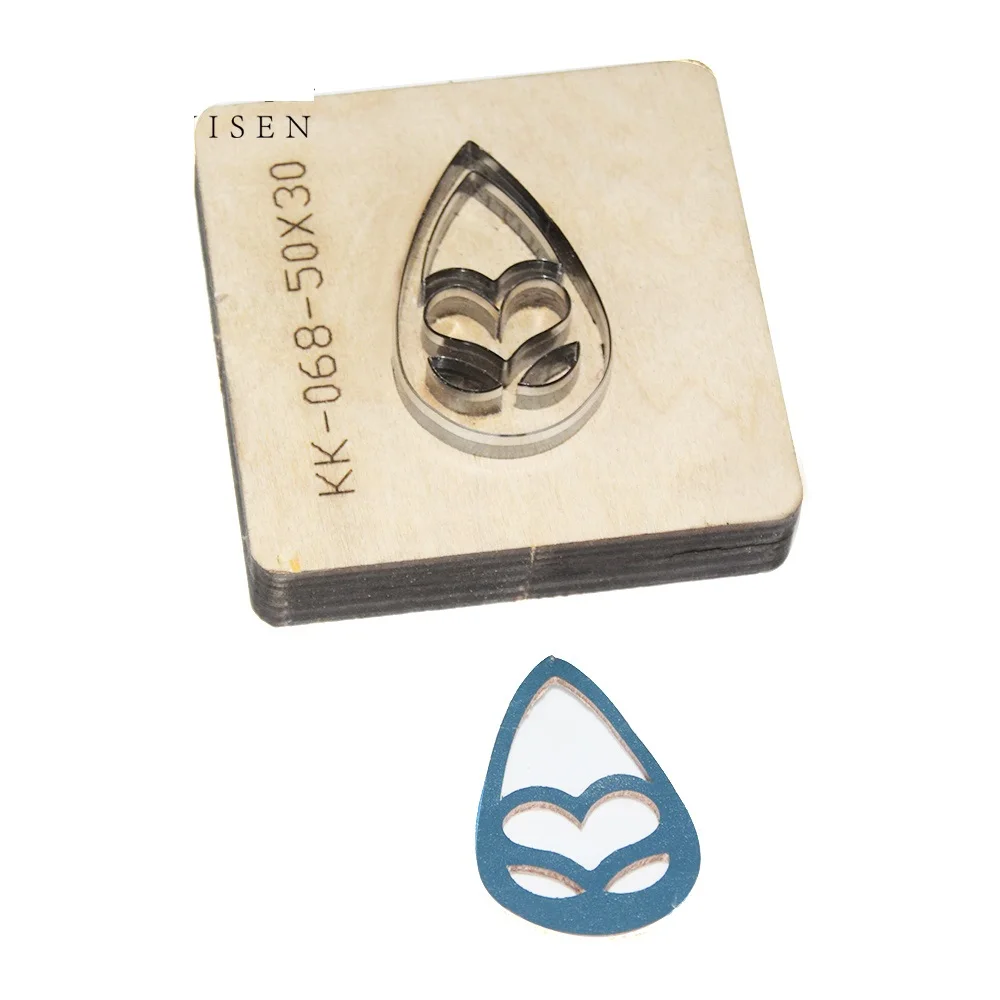 BOERNISEN капли воды из японской стали нож кожаный серьги режущий пресс формы кожа