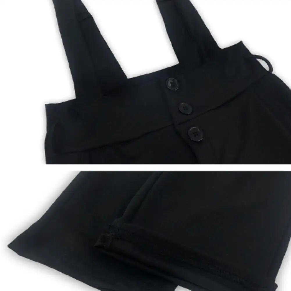 

Women Pants Autumn Casual Solid Color Suspender Trousers Slim High Waist Lace up Pants Polyester Women's Clothing