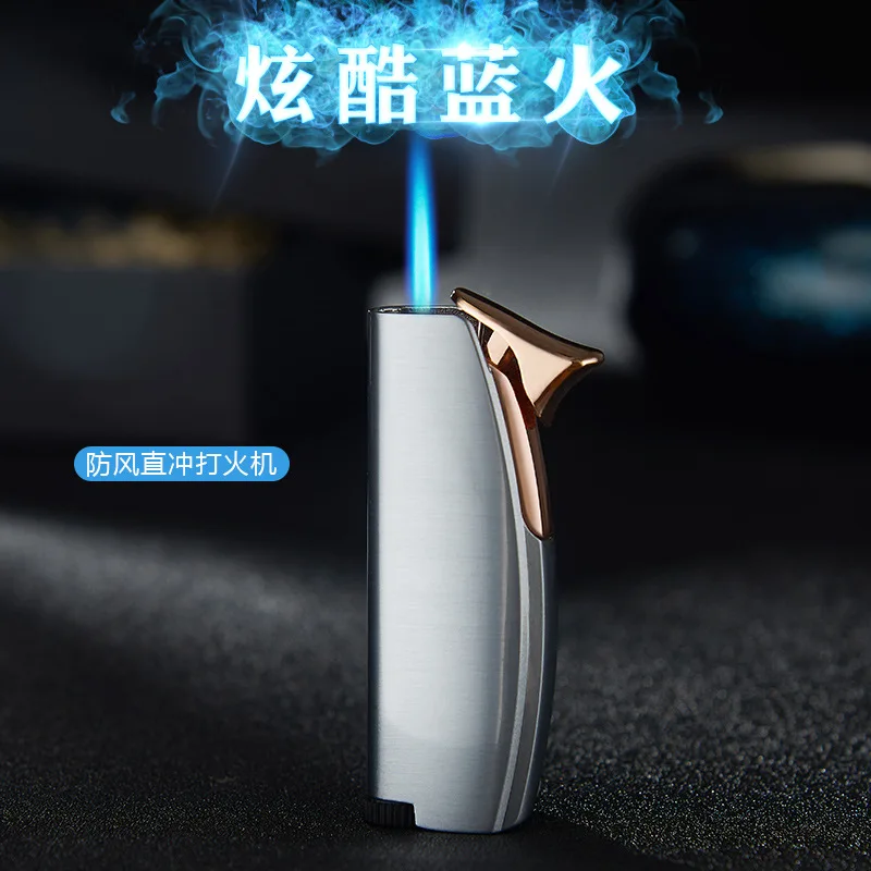 

Unusual Lighter Fox FOCUS Gas Lighter Windproof Straight Blue Flame Cigar Creative Metal Outdoor Ignition Creative Gift for Men