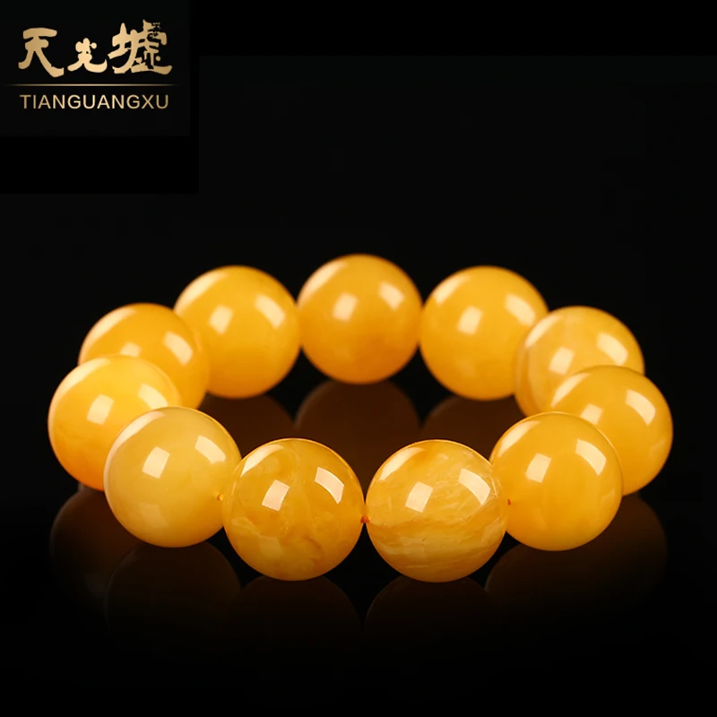 Браслет из натурального пчелиного воска с бусинами Будды | Украшения и