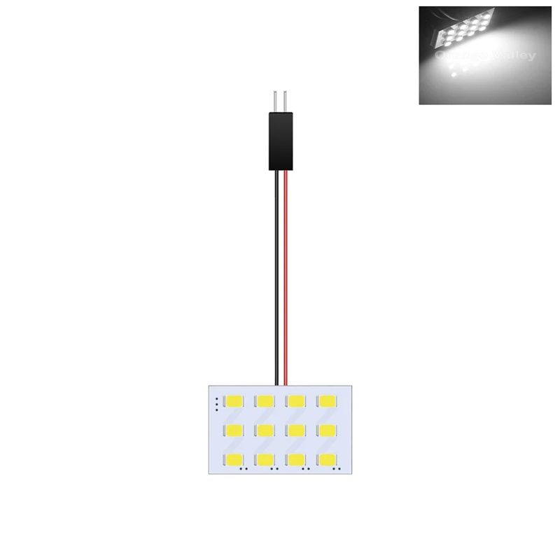 50 шт. T10 Festoon светодиодный 15 18 24 LED 1210 2835 SMD Автомобильная купольная внутренняя