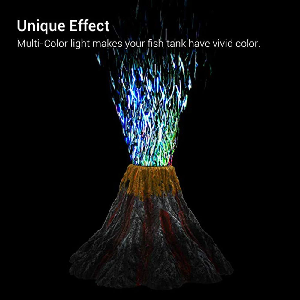 Вулкан для аквариума комплект орнаментов воздушный барботер украшения с