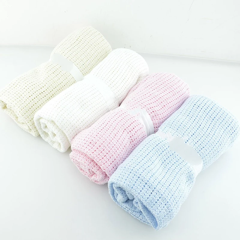 

Summer Cotton Baby Blankets Toddlers Travel Blankets Newborn Baby Bedding Swaddle Toddler Photography Prop 70 X 90Cm
