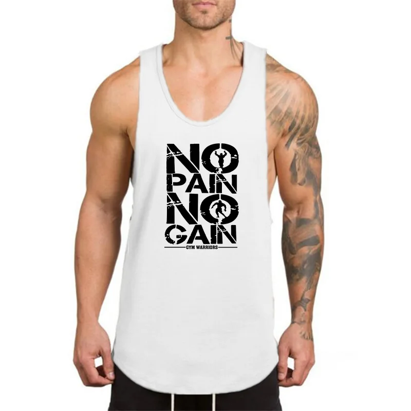Новинка жилет для тренировок модная брендовая мужская майка спортзала одежда