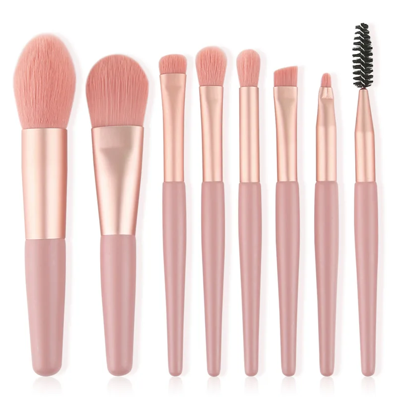 

8 PiecesTravelMakeup Brush Set Makeup Brushes Set Eye Shadow Blending Eyeliner Eyelash Eyebrow Brushes for Makeup New